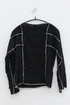 BASERANGE Pleated Linen Cotton Top TOSK-LC-AU23 Black